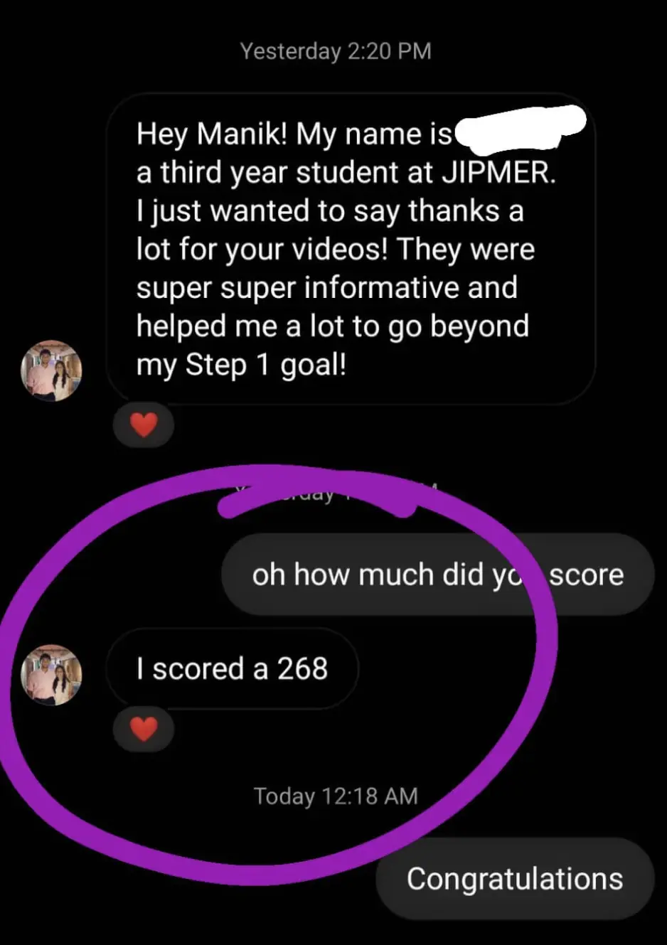 Coaching testimonial