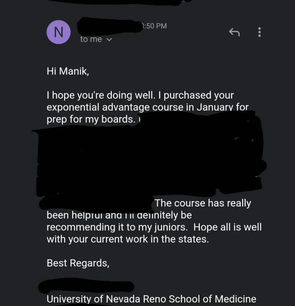 Coaching testimonial