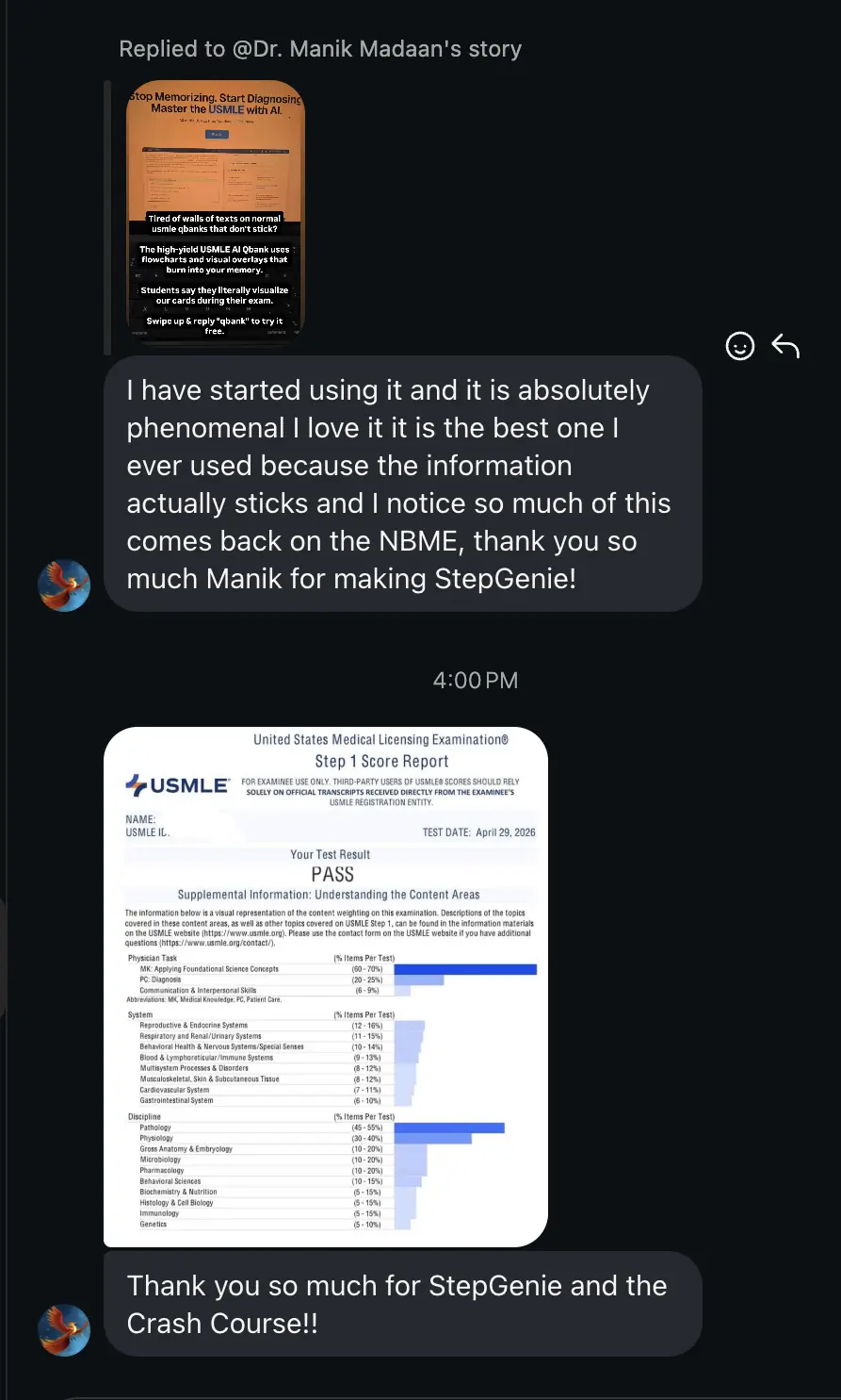 Coaching testimonial