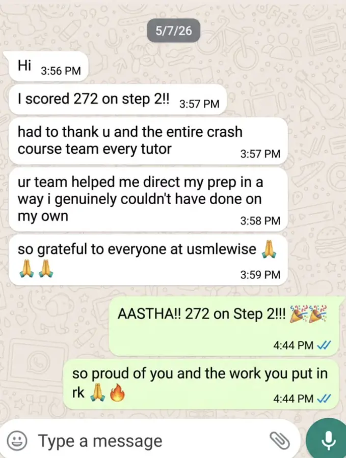 Student testimonial screenshot