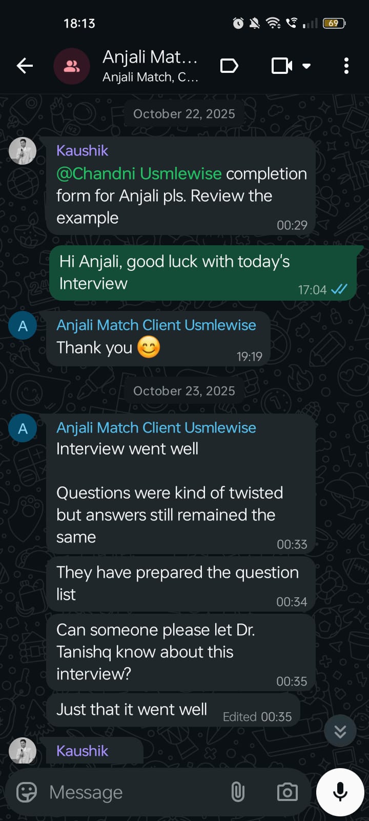 USMLE Wise student match testimonial