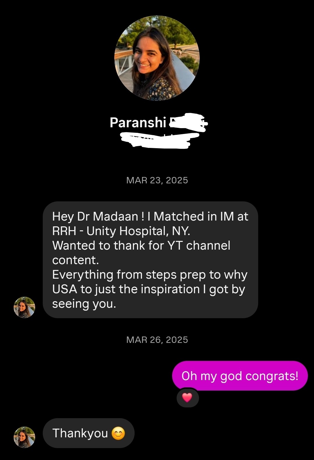 USMLE Wise student match testimonial