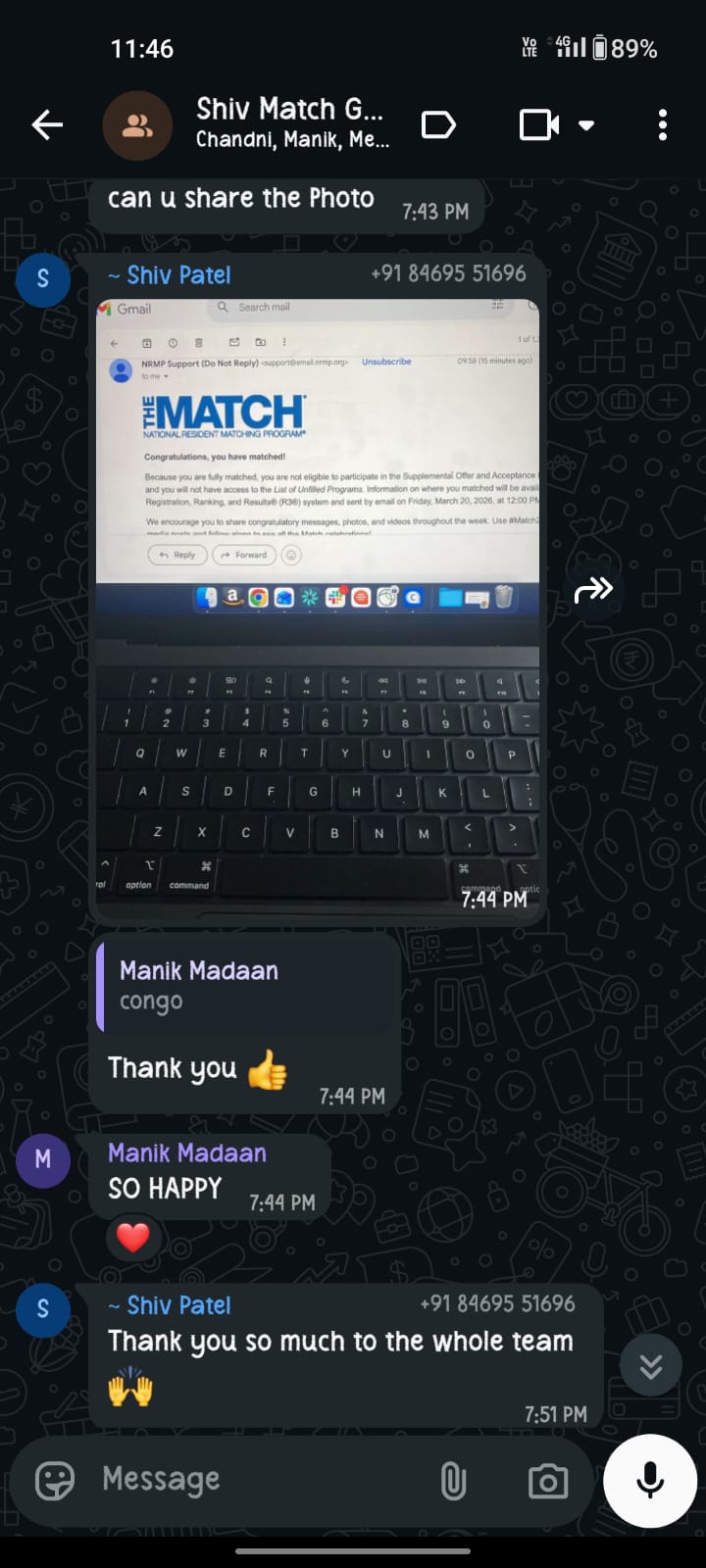 USMLE Wise student match testimonial