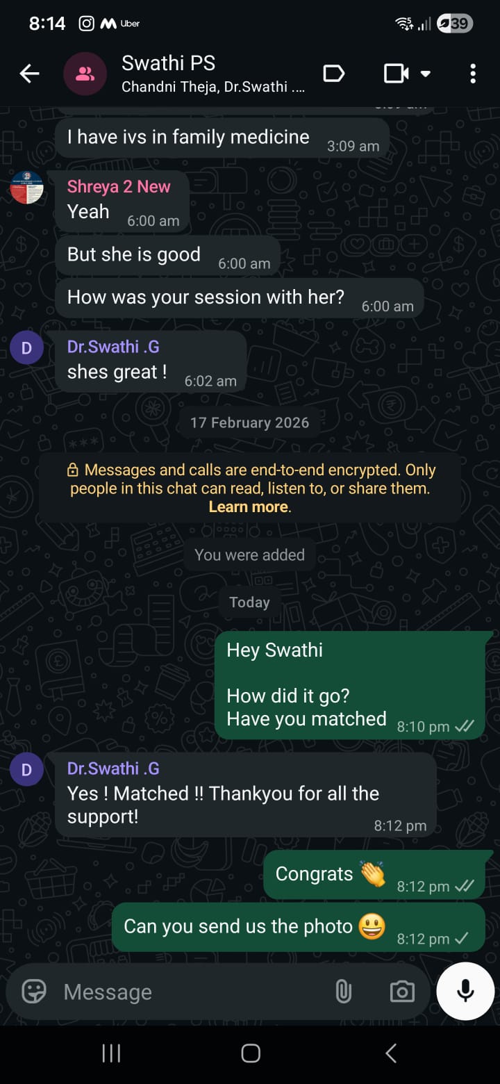 USMLE Wise student match testimonial